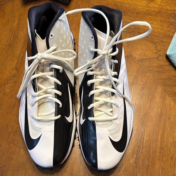 Nike Vapor Pro Black and White Practice Cleats men’s SZ 16  527879-100 - Picture 1 of 4